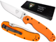 Ніж складаний Ontario Knife RAT I Linerlock, лезо Plain Satin D2, руківя Orange GFN, Тайвань, ON8867OR - изображение 2