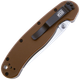 Ніж складаний Ontario Knife RAT I Linerlock, лезо Plain Satin AUS-8, руківя Coyote Brown GFN, Тайвань, ON8848CB - зображення 7