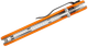 Ніж складаний Ontario Knife RAT I Linerlock, лезо Plain Satin D2, руківя Orange GFN, Тайвань, ON8867OR - изображение 9