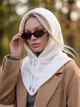 Жіночий капор Sheepskin з екохутра та коміром молочний - зображення 1