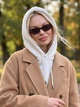 Жіночий капор Sheepskin з екохутра та коміром молочний - зображення 3