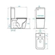 Унитаз-компакт Koller Pool Kvadro Smart с сиденьем Soft-close и гофрой KR-0610-RQ-C+KR-0610-RQ-T+KP - изображение 3