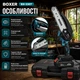 Аккумуляторная цепная пила Boxer BX-3307 электропила бесщеточная садовая мини компактная для обрезки деревьев веток распиливания древесины бревен бруса заготовки дров 24 В 5 А·ч шина 15 см 2 батареи кейс - изображение 2