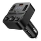 Автомобільний FM-трансмітер Автомобільний Bluetooth FM-трансмітер Hoco E87 Delta 35W (USB-A + USB-C) - зображення 4