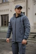 Куртка мужская SoftShell, серого цвета, водонепроницаемая куртка из материала софтшелл для осени L - изображение 2