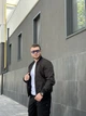 Бомбер чоловічий чорний водовідштовхувальний, демісезонний чоловічий бомбер M - зображення 5