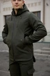Куртка мужская SoftShell, цвета хаки, водонепроницаемая куртка из материала софтшелл для осени S - изображение 5