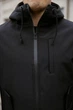 Куртка мужская SoftShell, черного цвета, водонепроницаемая куртка из материала софтшелл для осени M - изображение 8