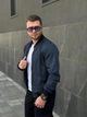 Бомбер чоловічий темно-сині водовідштовхувальний, демісезонний чоловічий бомбер S - зображення 2