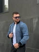 Бомбер мужской голубой водоотталкивающий, демисезонный мужской бомбер S - изображение 2