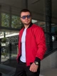 Бомбер мужской красный водоотталкивающий, демисезонный мужской бомбер - изображение 5