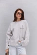 Женский лонгслив oversize серый теплый с принтом sporty & rich Arjen 22284, размер универсальный - изображение 1