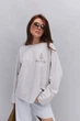 Женский лонгслив oversize серый теплый с принтом sporty & rich Arjen 22284, размер универсальный - изображение 4