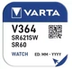 Батарейка для годинника срібно-цинкова Varta 364 SR621SW AGI 164 LR60 LR621 1.55V (84) - зображення 2