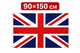 Британський прапор Великобританії 90x150 см великий Union Jack UK Англія - зображення 1