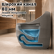 Унитаз премиальный серый керамический уникальные унитазы дизайнерские стильный luxury унитаз авторский Asans 8631 - изображение 6