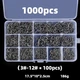 Рыболовные крючки набор 1000 шт. размеры (3-12), 10 разновидностей по 100 шт - изображение 2