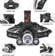 Тройной налобный фонарь на аккумуляторе LED Headlight, велофара - изображение 5
