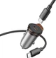 Автомобильное зарядное устройство Hoco NZ16 Rigorous single port PD30W Car Charger set (C to C) Metal Grey - изображение 4