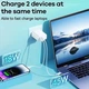 Мережевий зарядний пристрій Remax Kiddy Series 65W A + C Fast Charger RP-U125 (EU) White - зображення 3