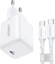 Сетевое зарядное устройство Ugreen X513 30W USB-C GaN Fast Charger Set White EU + 1M CC Cable - изображение 1