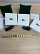 Мужской браслет Lacoste из нержавеющей стали 21 см регулируемый браслет Лакоста ATD015 золотистого цвета - изображение 5