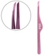 ZOLA Пінцет скошений професійний для брів LIGHT PINK - изображение 1