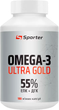 Омега-3 Sporter Ultra Gold 55% 180 мягких капсул (4820249725269) - изображение 1
