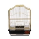 Клітка для малих птахів, розміри 30 х 23 х 39 см, колір "золото", GOLDEN CAGE A112 GOLD - изображение 4