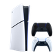 Набор Консоль Sony PlayStation 5 Slim Digital Edition 825GB White + Геймпад Беспроводной DualSense Midnight Black - изображение 1