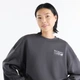 Женский черный свитшот New Balance Trackside French Terry Crew 38 (M) (WT62X7T4BLK) - изображение 4