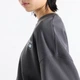 Женский черный свитшот New Balance Trackside French Terry Crew 42 (XL) (WT62X7T4BLK) - изображение 5