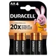 Батарейка Duracell AA лужні 4 шт. в упаковці (5000394052536 / 81551270) - зображення 2