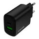 Зарядний пристрій Canyon OnCharge 250 25W 1xPD 1xQC EU Black (CNE-CHA250-31) - зображення 1