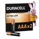 Батарейка Duracell AAA лужні 2 шт. в упаковці (5000394058170 / 81484984) - зображення 1