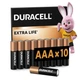 Батарейка Duracell AAA лужні 10 шт. в упаковці (5002509/5006462) - изображение 1