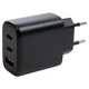 Зарядное устройство Vinga GaN 65W PD+QC 2C1A ports Wall Charger (VCPCHCCA65B) - изображение 2