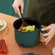 Универсальная электрическая кастрюля мультиварка рисоварка пароварка компактная для дома и путешествий 1.5 л Зеленый (AA0276) - изображение 3