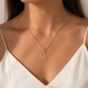 Кулон знак зодиака Дева в оправе "меандр" на цепочке Xuping Jewelry медзолото 18К + сувенирная коробочка (11311) - изображение 6