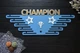 Універсальна для медалей з дерева, медальниця чемпіон з кубком, CHAMPION, під замовлення (МД0353) - зображення 1