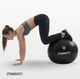 Мяч для гимнастики, фитнеса и баланса EasyFit BalanceBall 55 см Черный (56003824) - изображение 8