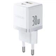 Зарядний пристрій Baseus 1xUSB-C 30W + 1xUSB white (P1011160A213-00) - зображення 2