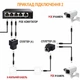 Адаптер-спліттер RJ45 Audiorn USB 1 в 2, подвійний Ethernet LAN роз’єм, подовжувач 8P8C для Cat5/Cat5e/Cat6/Cat7 - зображення 3