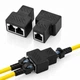 Адаптер-спліттер RJ45 Audiorn USB 1 в 2, подвійний Ethernet LAN роз’єм, подовжувач 8P8C для Cat5/Cat5e/Cat6/Cat7 - зображення 7
