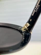 Женские черные солнцезащитные очки Saint Laurent SL M136/F овальная оправа 53-22-145 - изображение 3