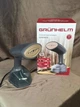Відпарювач для одягу ручний Grunhelm GHS1826 1800 Вт з литою алюмінієвою підошвою та насадкою-щіткою Темно-сірий - зображення 2