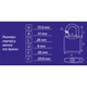 Замок навісний PVC-IP-0150W Werk 50мм - изображение 3