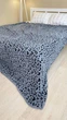 Теплий м'який плед - покривало Овчина Леопард 200x220 см Євро Сірий - зображення 3