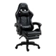 Геймерское кресло Hanert G-Force Black с подставкой для ног (экокожа, механизм качания, нагрузка до 120 кг) - изображение 3