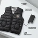 Жилет безрукавка з підігрівом від Power Bank USB Жилетка з підігрівом від Power Bank розмір 3XL (42–46), чорна - изображение 2